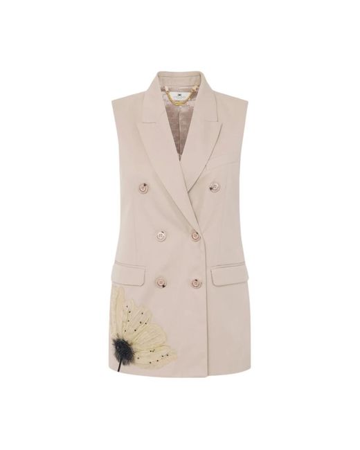 Vests Elisabetta Franchi de color Natural