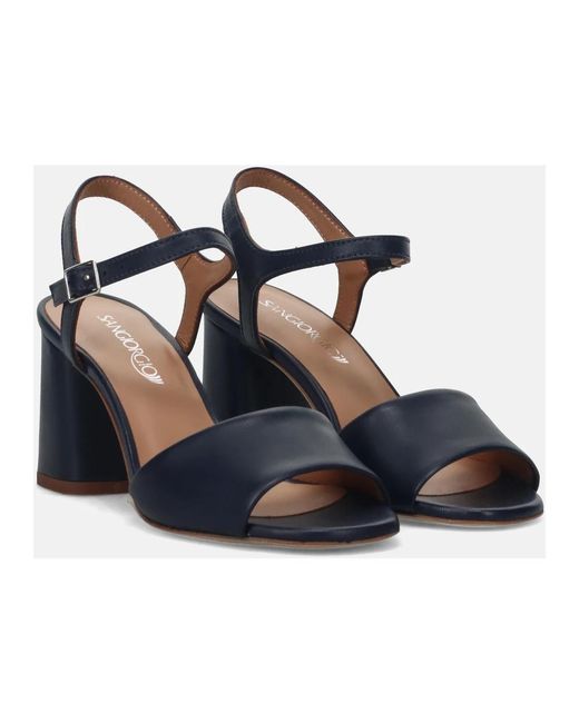 Sangiorgio Blue High Heel Sandals