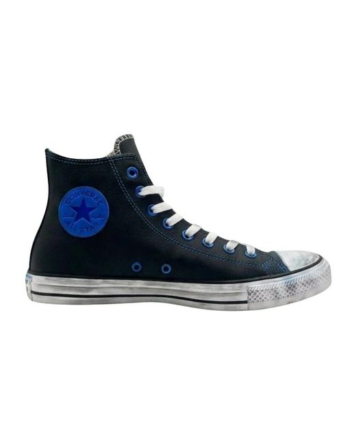 Converse Blue Ctas Leder