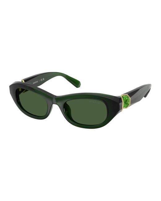 Swarovski Green Sunglasses
