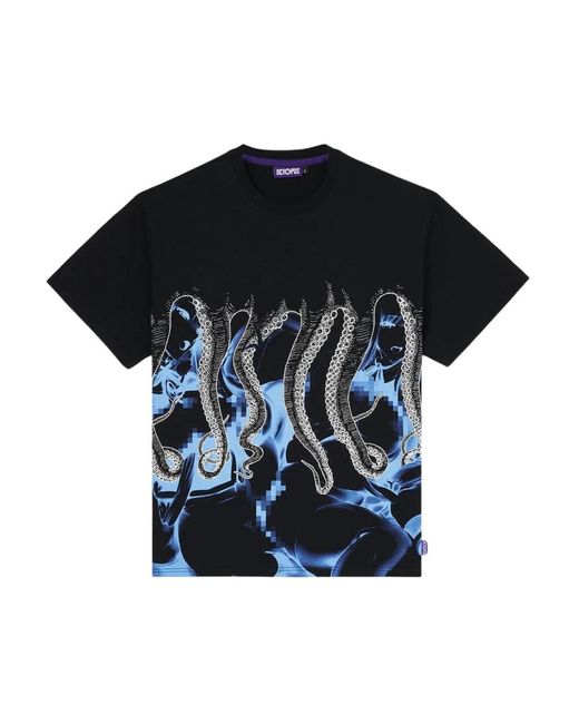 Octopus Black T-Shirts for men