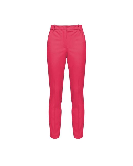 Pinko Red Cropped Trousers
