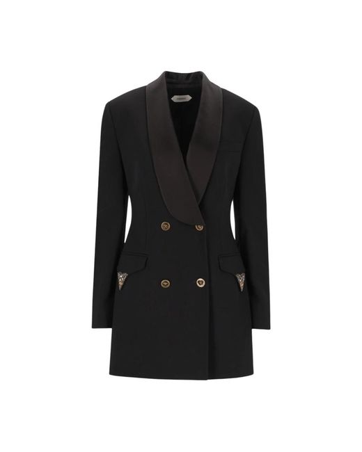 Versace Wool Blazer in het Black