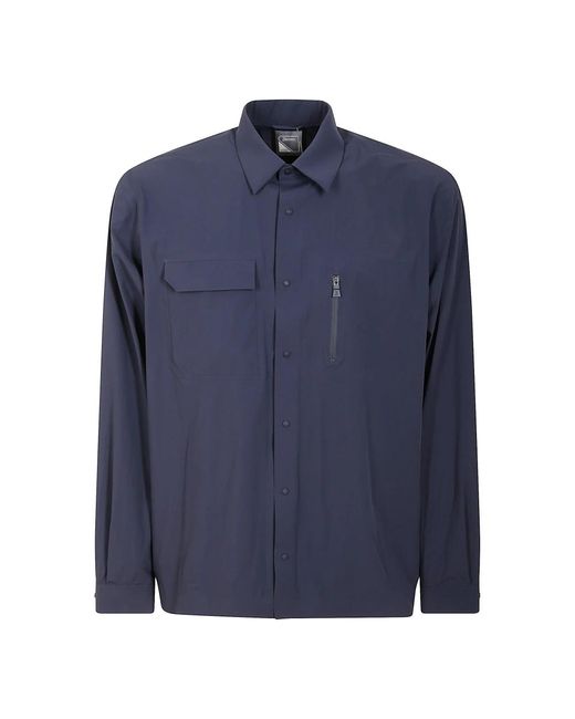 Herno Overhemden ,Blauw ,Maestro Polyamide Shirt in het Blue voor heren