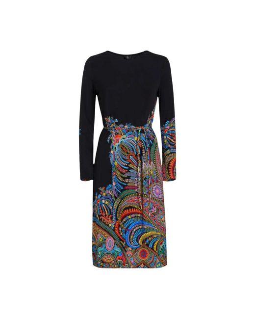 Etro Black Midi Dresses