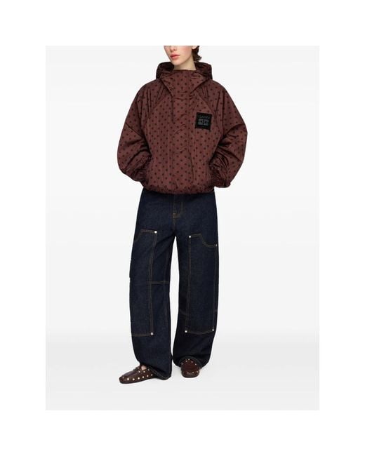 Light Jackets Ganni de color Brown