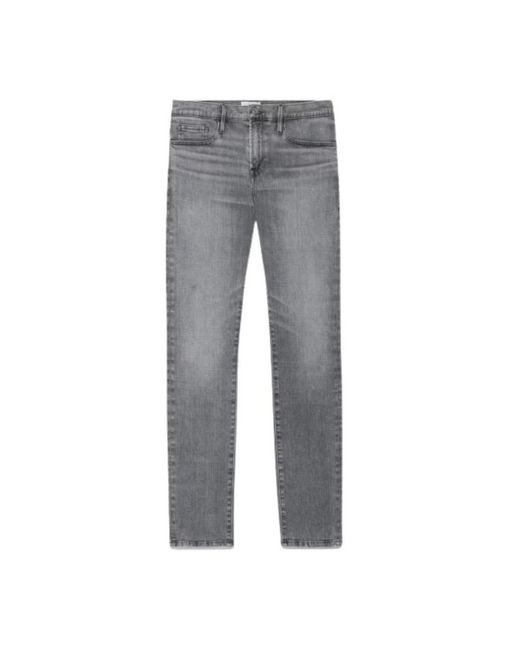 FRAME Gray Slim-Fit Jeans for men