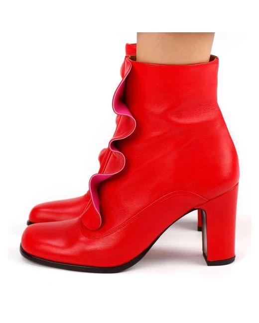 Chie Mihara Red Heeled Boots