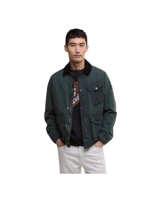 Barbour Black Leather Jackets for men