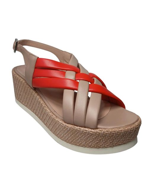 Pollini Red Wedges