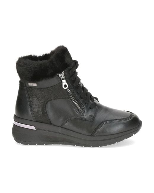 Caprice Black Winter Boots