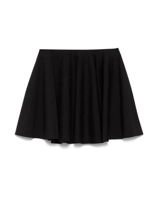 Givenchy Rokken ,Zwart ,Wol Cirkel Mini Rok in het Black
