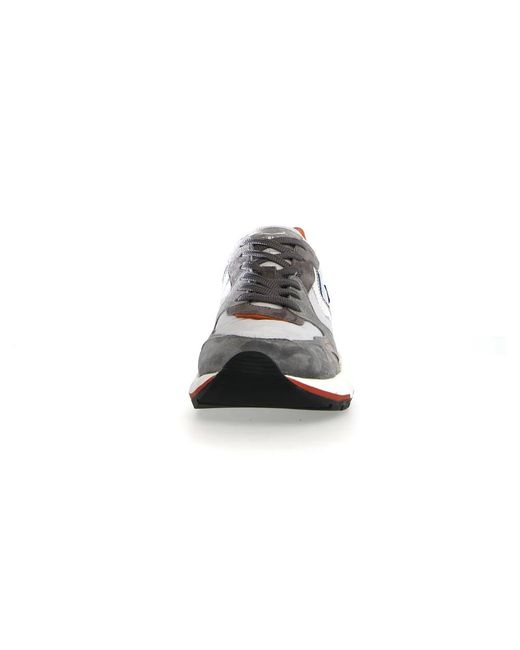 Voile Blanche Gray Multicolor Suede-Leather Sneakers for men