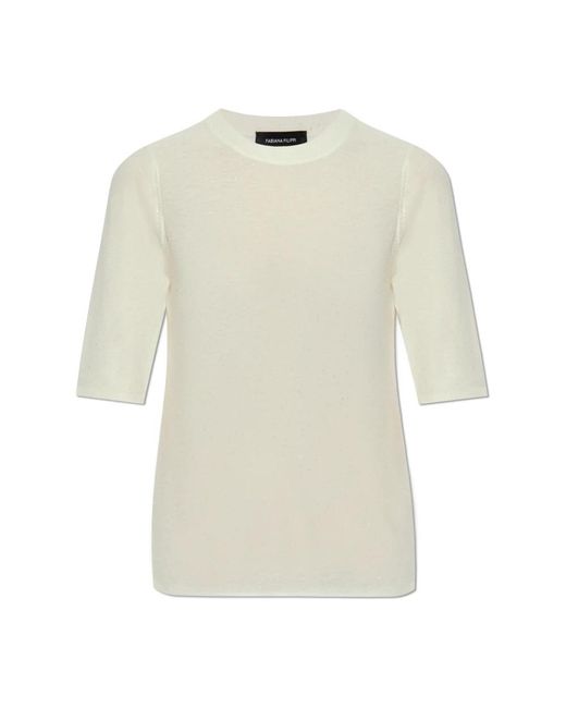 Fabiana Filippi Natural Round-Neck Knitwear