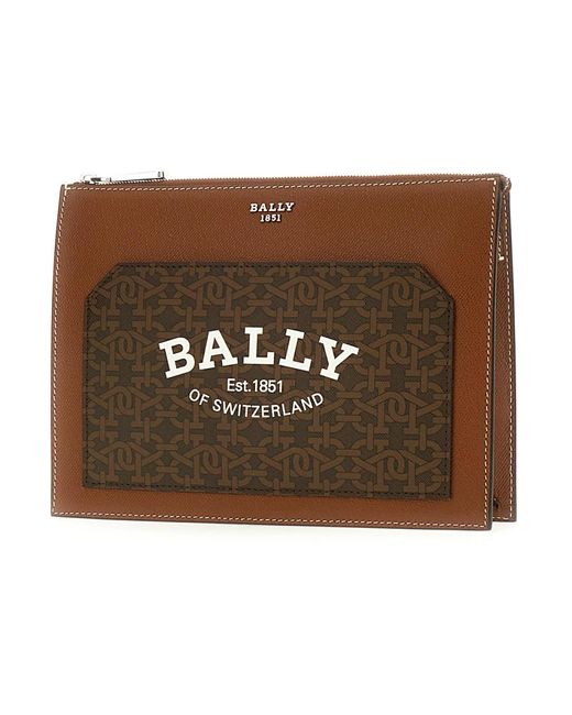 Bally Accessoires ,Bruin ,Leer Stijlvolle Portemonnee in het Brown voor heren
