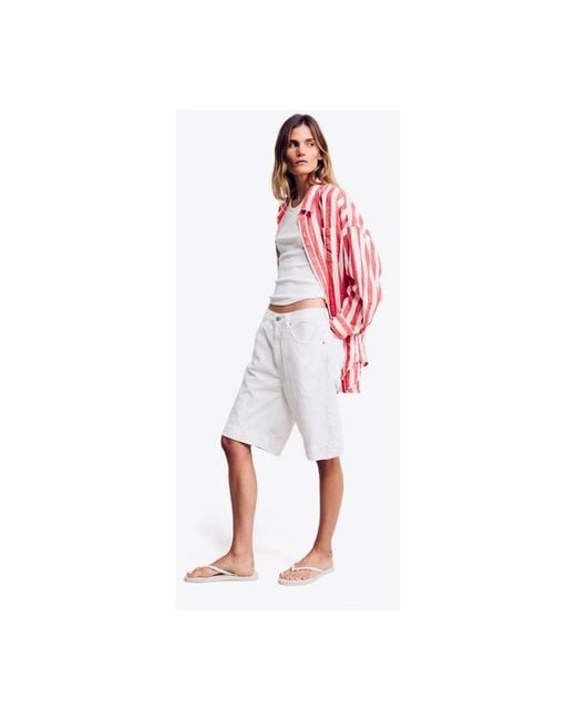 Denimist White Denim Shorts