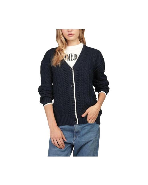 Cardigans di Tommy Hilfiger in Black