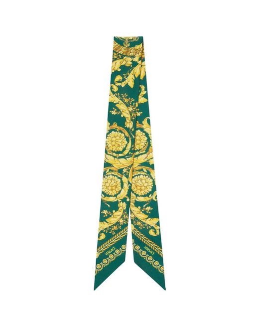 Versace Green Silky Scarves