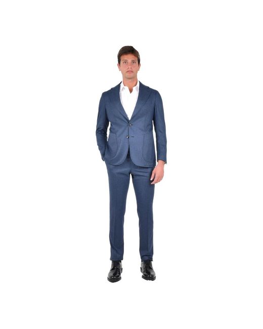 Franzese Collection Kostuums ,Blauw ,Wol Pino Daniele Suit in het Blue voor heren