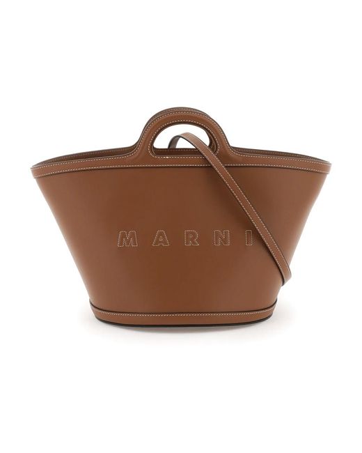 Marni Brown Tote Bags
