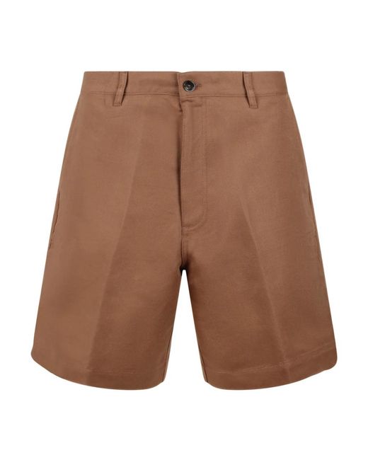 Nine:inthe:morning Baumwoll-leinen-bermuda-shorts regular fit,baumwoll-leinen bermuda shorts regular fit in Green für Herren