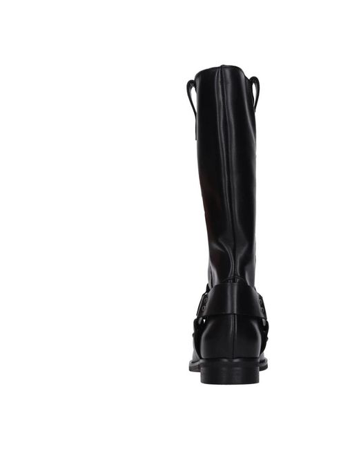 GISÉL MOIRÉ Black Orly High Boot