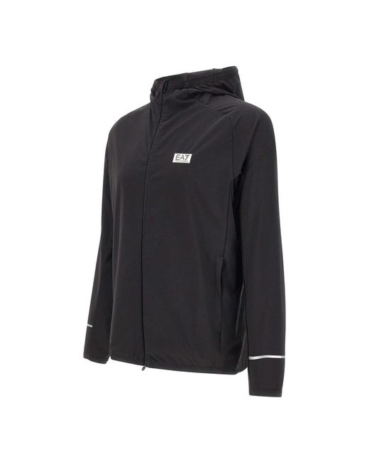 EA7 Blue Zip-Throughs for men