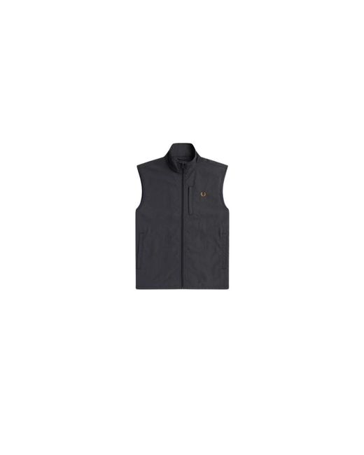 Fred Perry Nylon Vest in het Blue voor heren