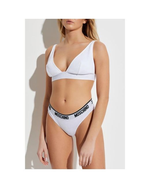 Bottoms di Moschino in White