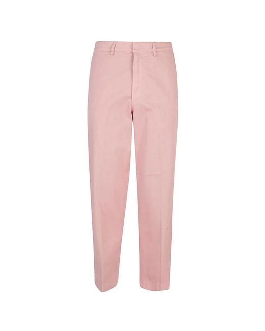 Department 5 Pink Straight Trousers for men