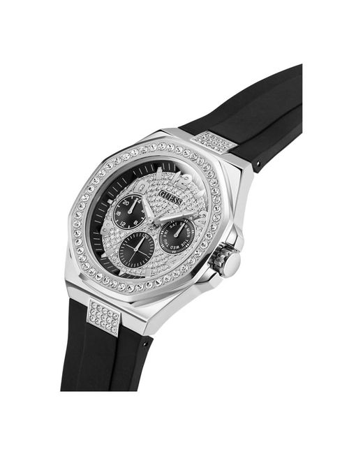 Guess Silikon Multifunktionsuhr in Metallic für Herren