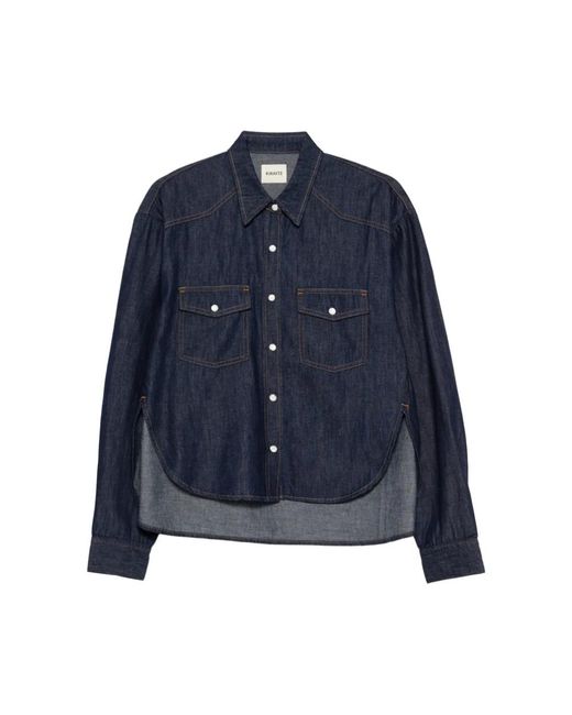 Khaite Overhemden ,Blauw ,Denim Denim Shirt in het Blue