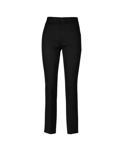 Silvian Heach Black Slim-Fit Trousers