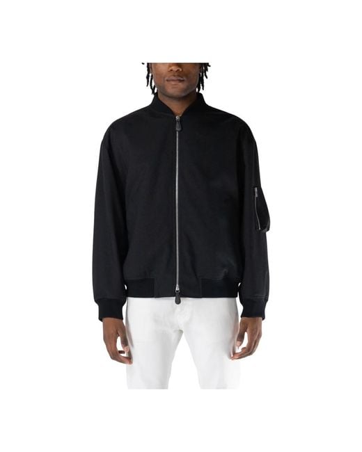 Jil Sander Gabardine Bomberjacke in Black für Herren