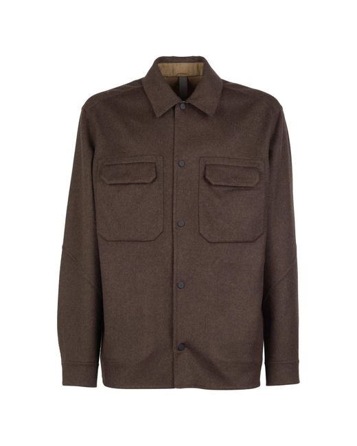 Sease Overshirt Double in het Brown voor heren