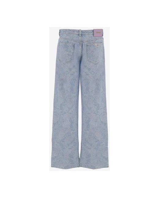Just Cavalli Blue Wide Jeans