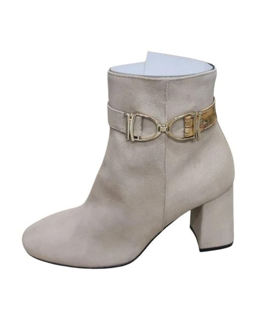 Alviero Martini 1A Classe Gray Heeled Boots