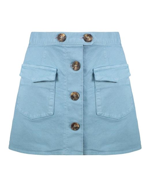 RED Valentino Blue Short Shorts