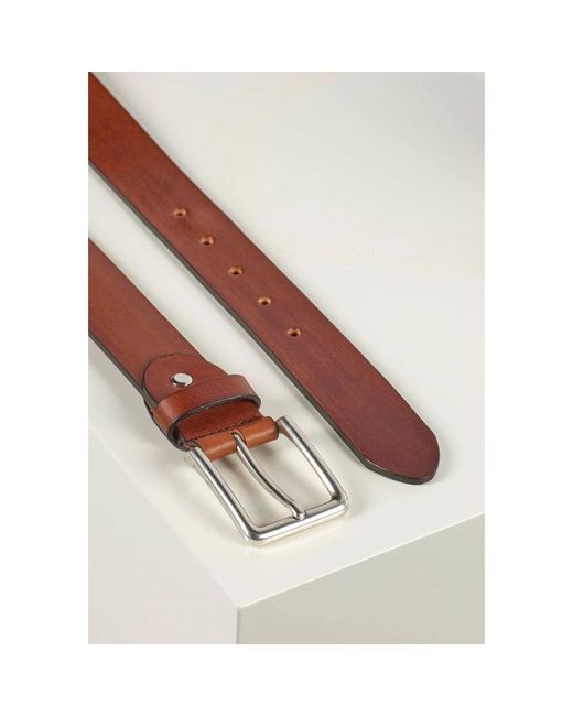 Howard London Brauner lederjeansgürtel italienische handwerkskunst in Brown für Herren