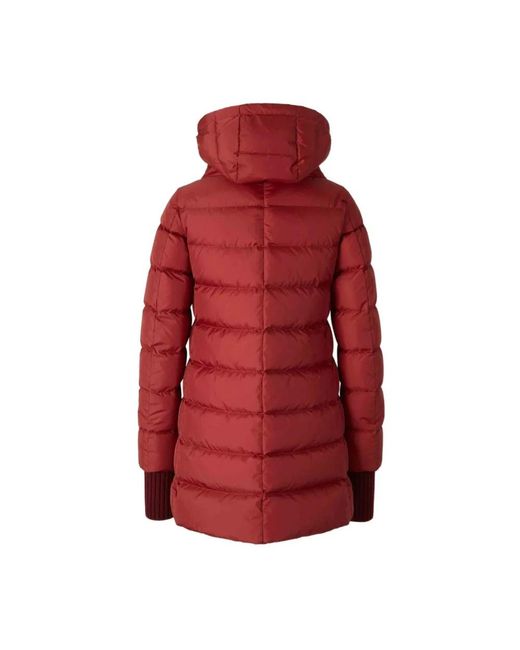 Herno Jassen ,Rood ,Nylon A-Shape Jas in het Red