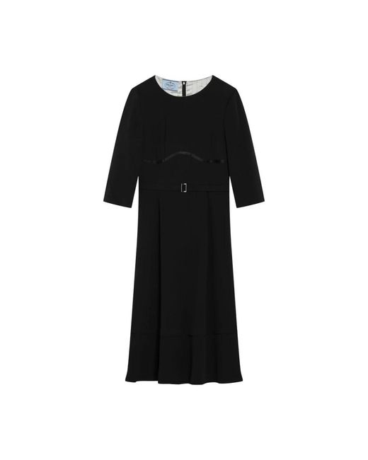 Prada Black Midi Dresses