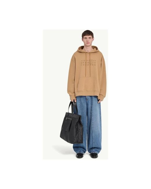MM6 by Maison Margiela Natural Hoodies for men