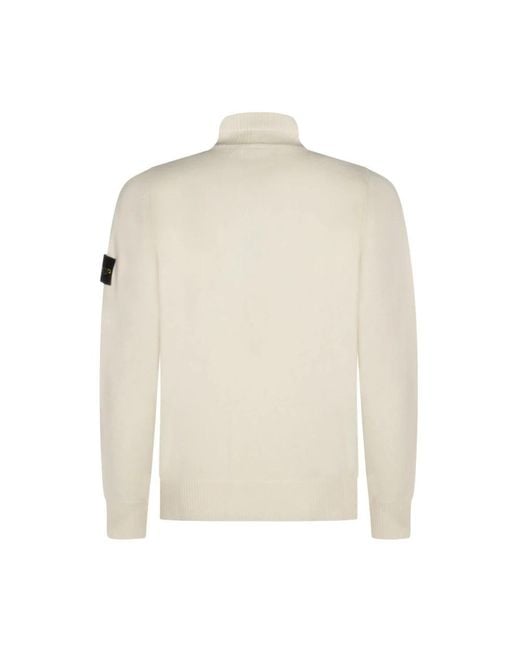Stone Island White Turtlenecks for men