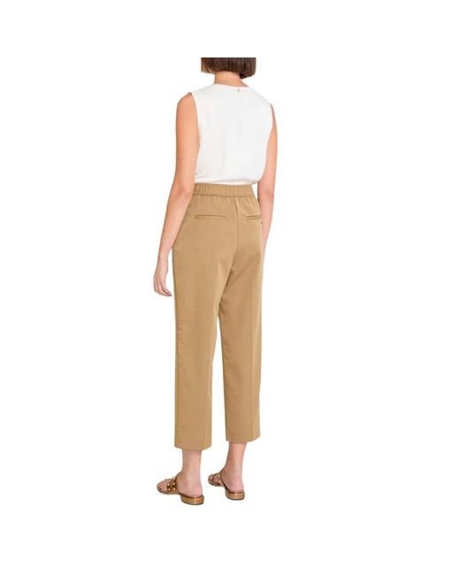 Lola Casademunt Natural Cropped Trousers