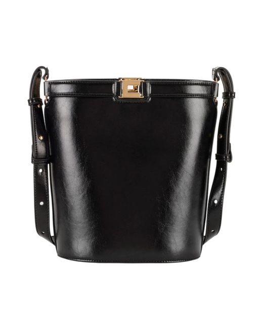 Elisabetta Franchi Black Bucket Bags