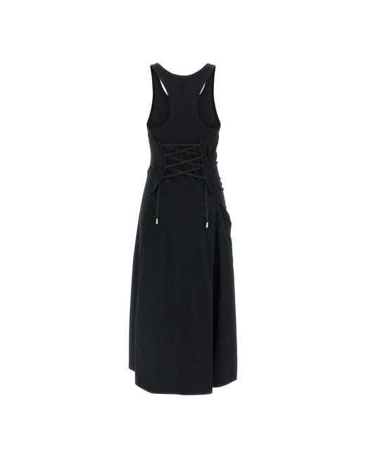 McQueen Black Midi Dresses