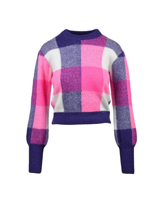 Mc2 Saint Barth Pink Round-Neck Knitwear
