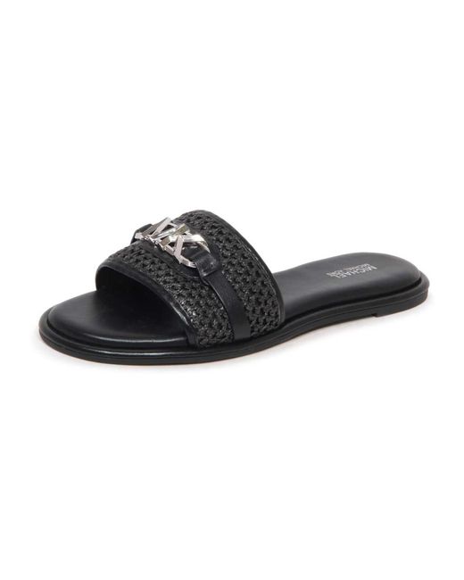 Michael Kors Black Sliders