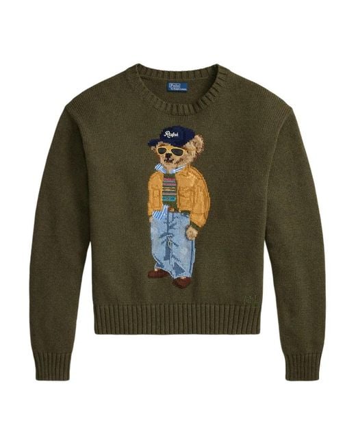 Polo Ralph Lauren Green Round-Neck Knitwear