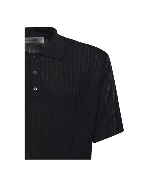 Golden Goose Deluxe Brand Polo Shirts in het Black voor heren